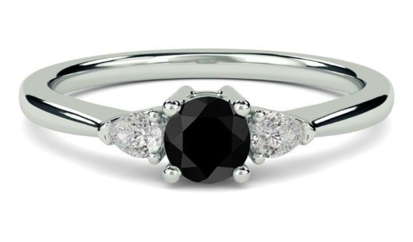 Princess Cut Gold Black Diamond Engagement Rings for India | Ubuy