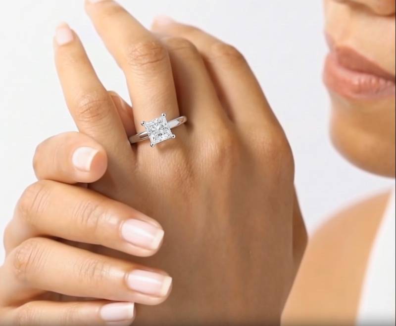 Princess Diamond Engagement Ring