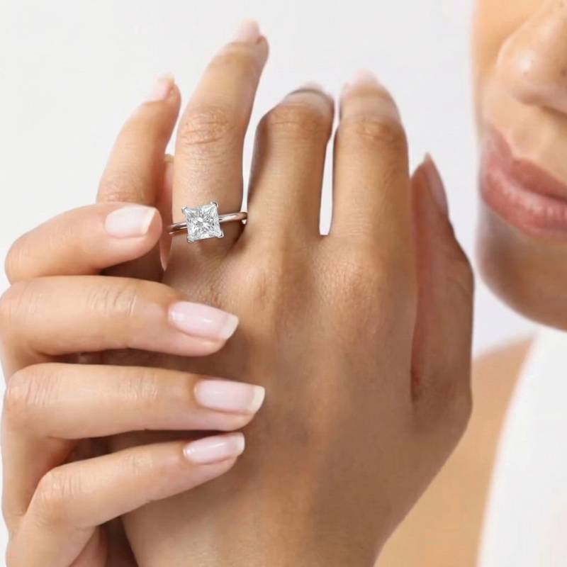 Princess Diamond Engagement Ring