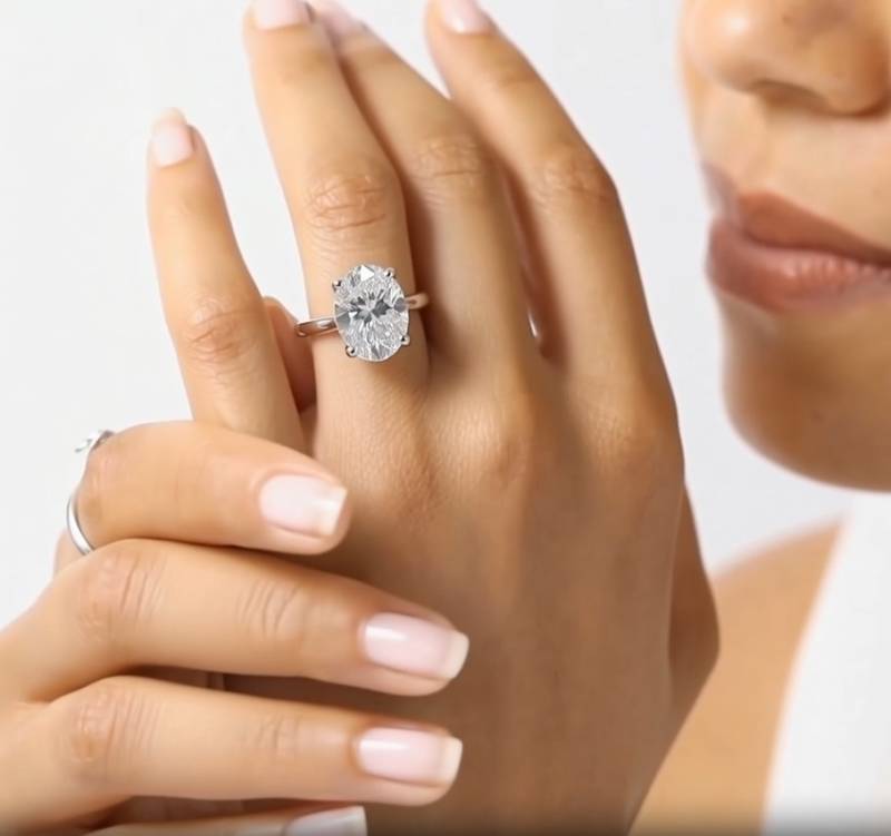 Oval Diamond Engagement Ring