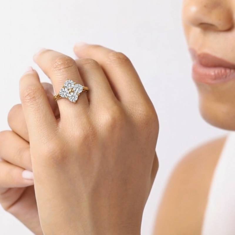 4 Stone Round Diamond Ring