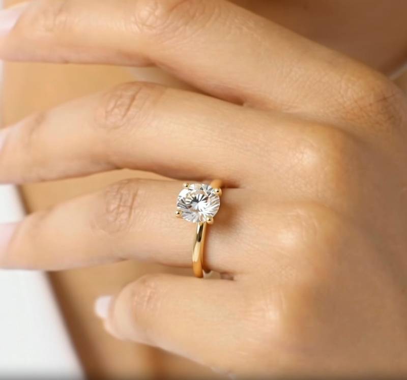 Round Solitaire Engagement Ring