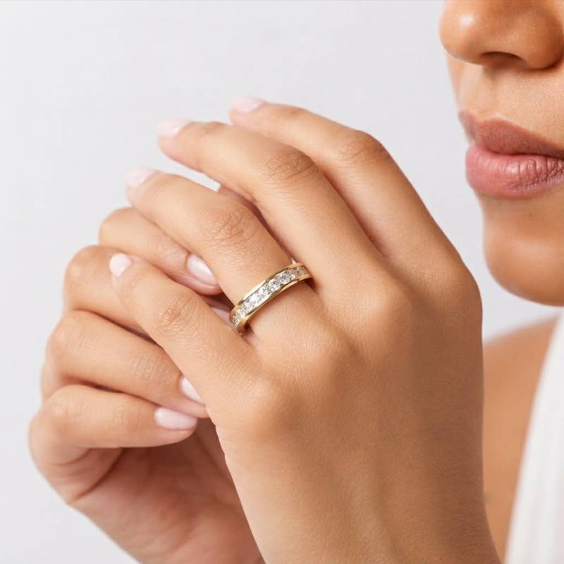 Classic Round Diamond Full Eternity Ring