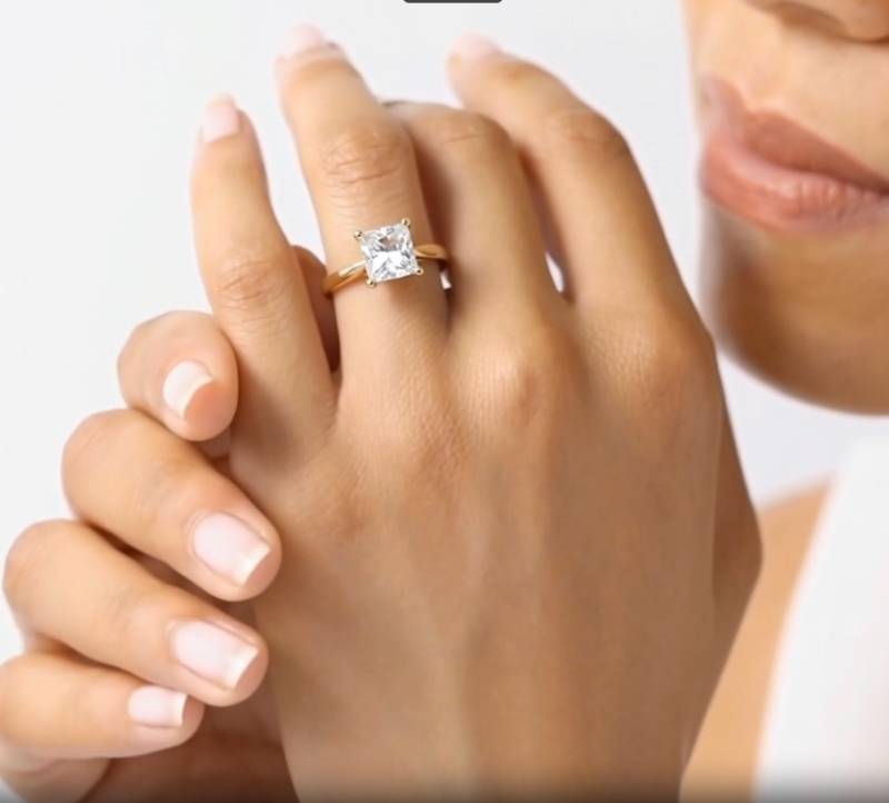 Princess Diamond Engagement Ring