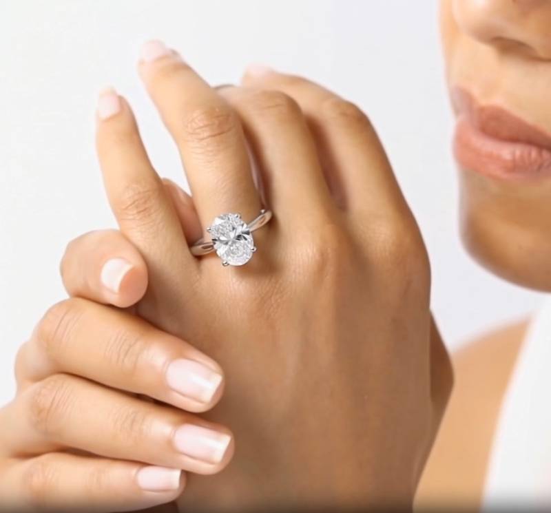 Oval Diamond Engagement Ring
