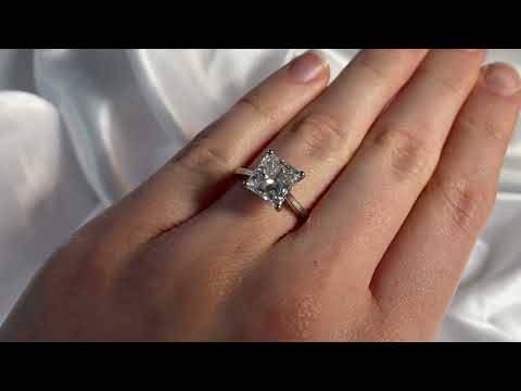 Elegant Princess Diamond Engagement Ring
