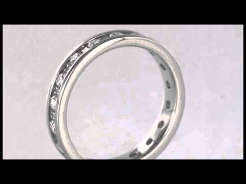 3.5mm Round and Baguette Diamond Full Eternity Ring