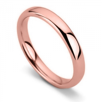 Traditional Court Wedding Ring - Lightweight, 3mm width