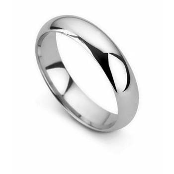 D Shape Wedding Ring - Lightweight, 5mm width