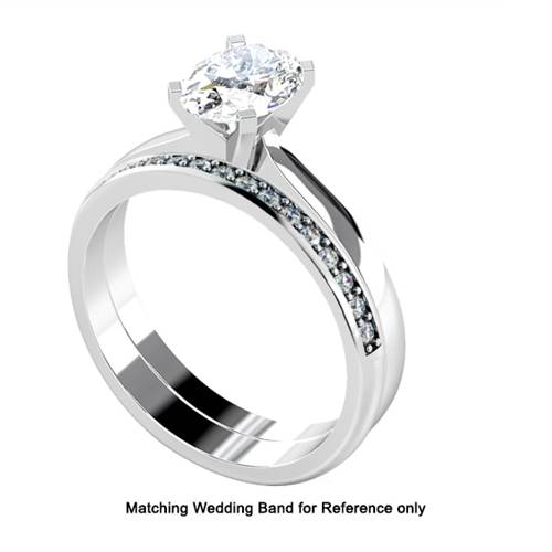 Classic Oval Diamond Engagement Ring W