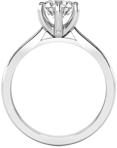 Modern Round Diamond Engagement Ring P