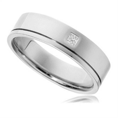5mm Princess Diamond Wedding Ring W