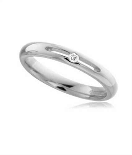 3mm Round Diamond Wedding Ring P