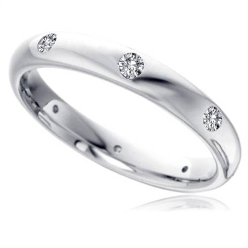 3mm Round Diamond Wedding Ring W