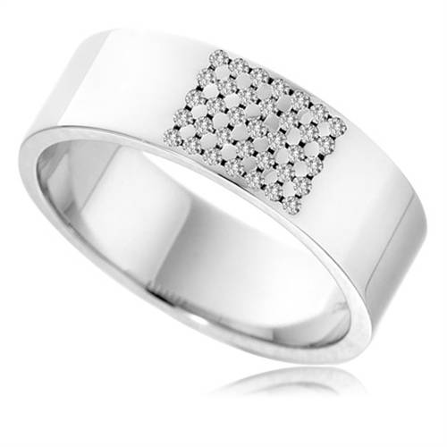 7mm Round Diamond Wedding Ring W