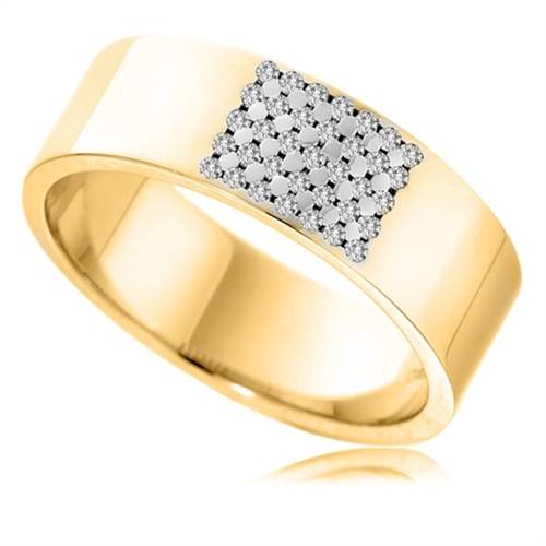 7mm Round Diamond Wedding Ring Y