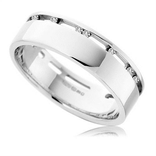 6mm Round Diamond Wedding Ring W