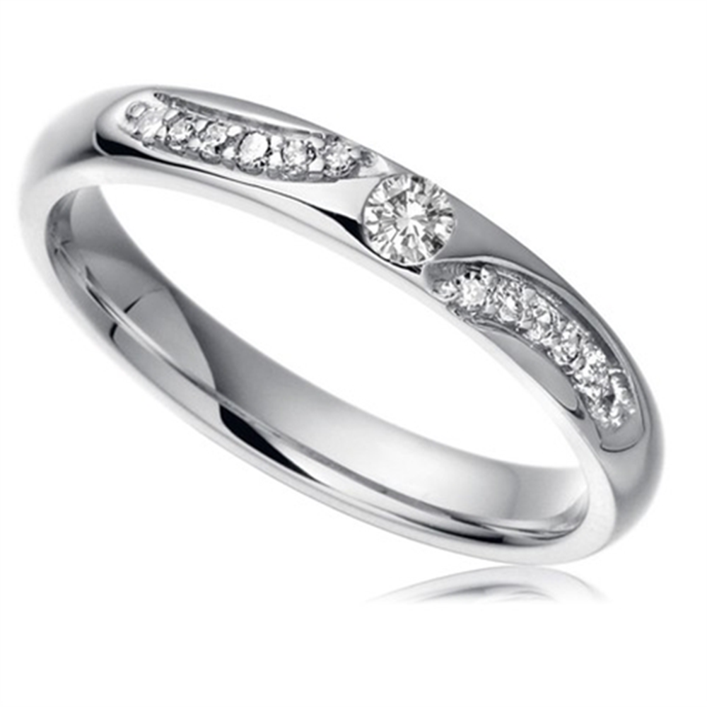 2.5mm Round Diamond Wedding Ring W