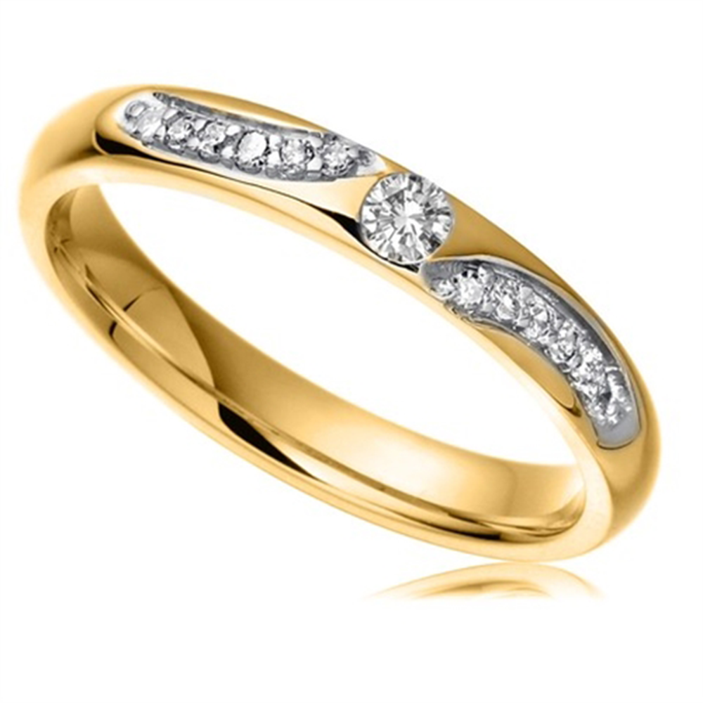 2.5mm Round Diamond Wedding Ring Y