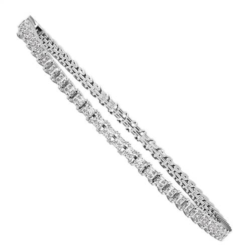 Single Row Princess Diamond Tennis Bracelet W