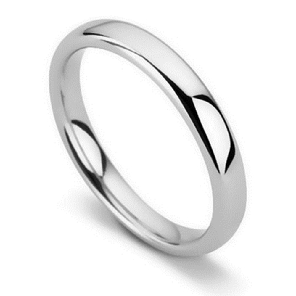 DHC03 Traditional Court Wedding Ring - Lightweight, 3mm width P