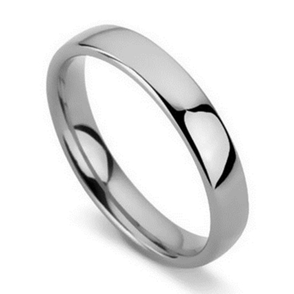 DHC04 Traditional Court Wedding Ring - Lightweight, 4mm width P
