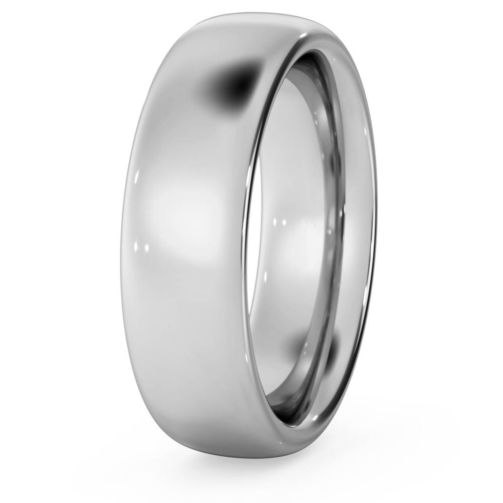 DHC06H Traditional Court Wedding Ring - Heavy weight, 6mm width P