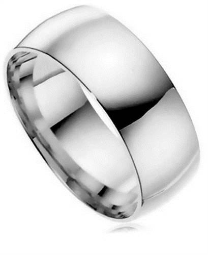DHC08 Traditional Court Wedding Ring - Lightweight, 8mm width P