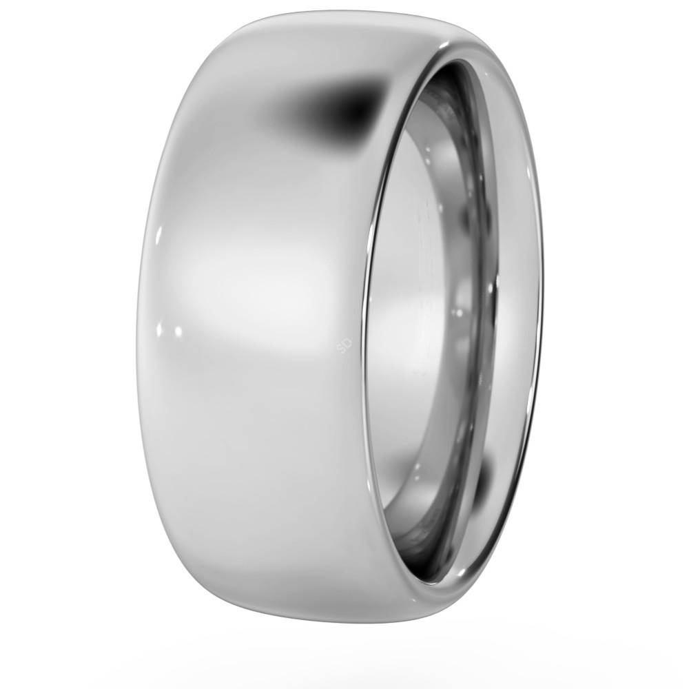 DHC08H Traditional Court Wedding Ring - Heavy weight, 8mm width P