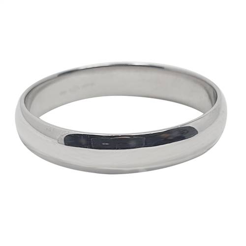 DHD04 D Shape Wedding Ring - Lightweight, 4mm width W