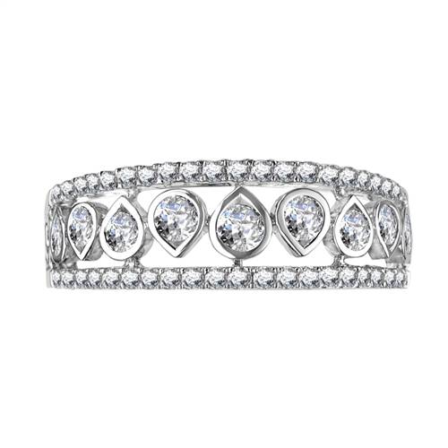 0.70ct Unique Round Diamond Dress Ring P