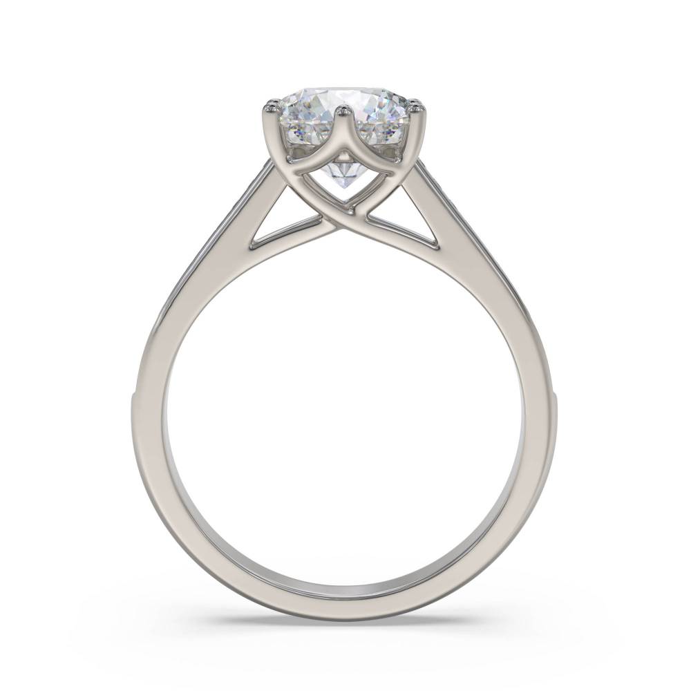 Shoulder Set Diamond Engagement Ring P