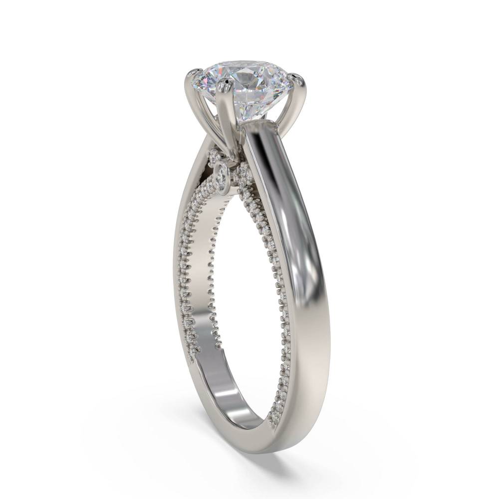 Elegant Round Diamond Engagement Ring P