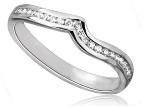 Shaped Diamond Wedding Ring P