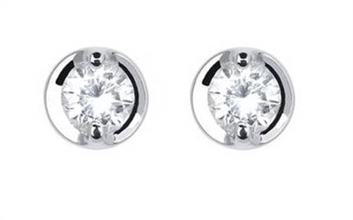 0.20ct Classic Round Diamond Earrings W