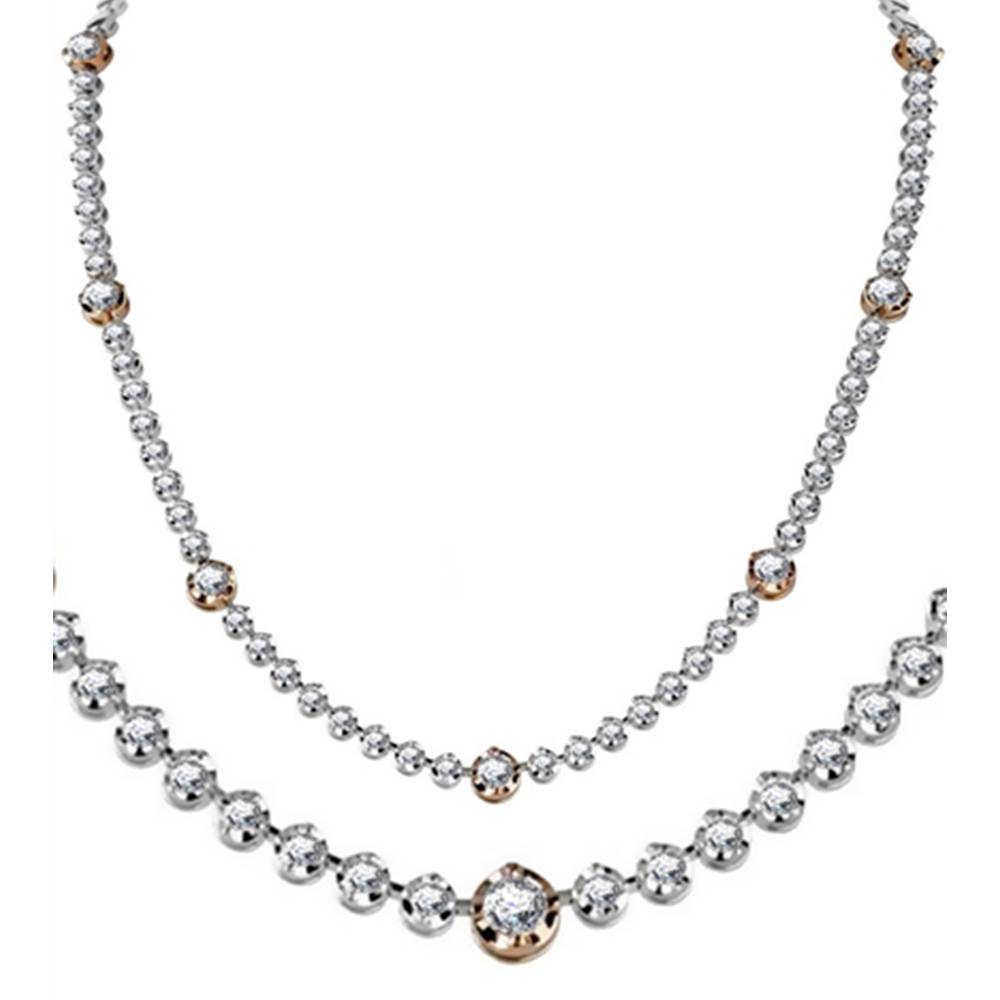 4.50ct VS/FG Elegant Round Diamond Drop Necklace W