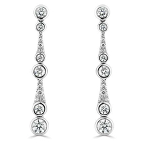 1.30ct Large Icicle Drop Earrings W