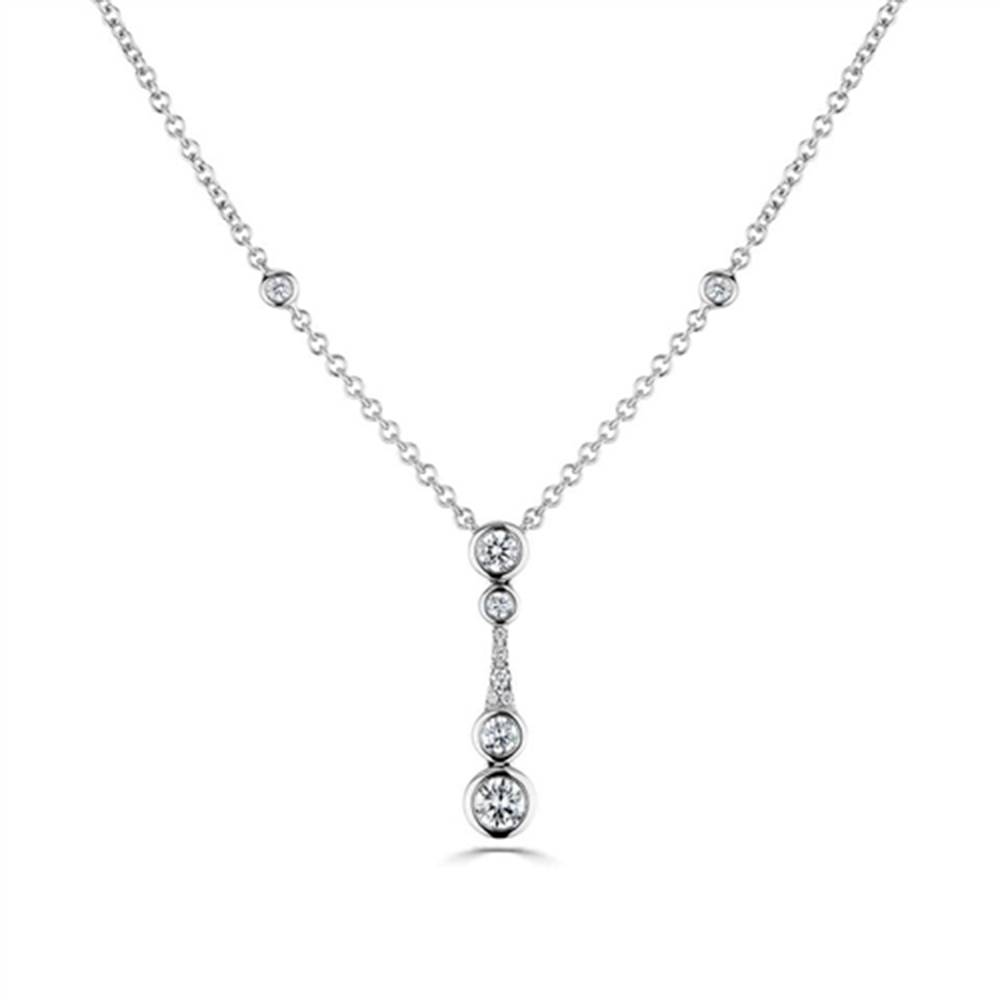 0.55ct Icicle Drop Necklace W