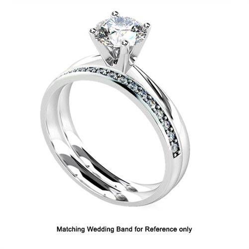 Classic Round Diamond Engagement Ring P