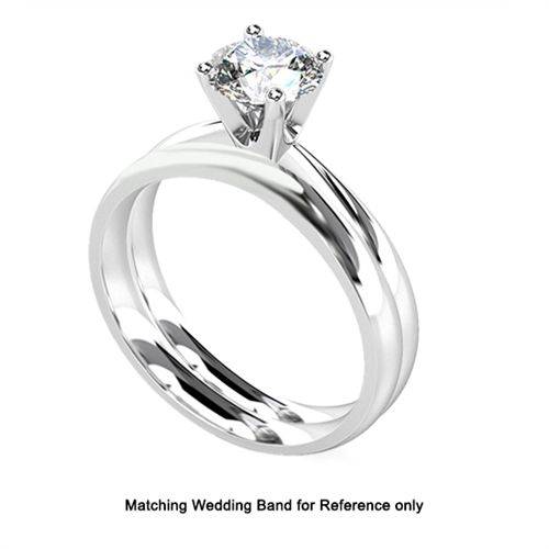 Classic Round Diamond Engagement Ring P