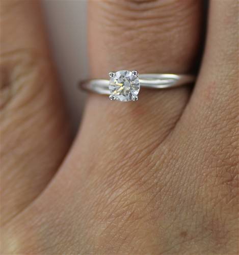 Plait Twined Round Diamond Engagement Ring W