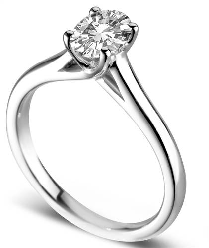 Elegant Oval Diamond Engagement Ring P