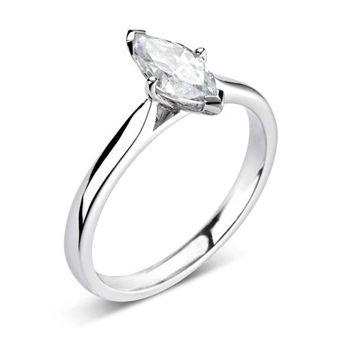Classic Marquise Diamond Engagement Ring P