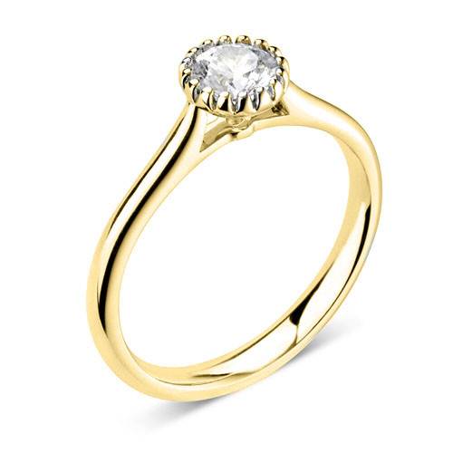 Round Diamond Solitaire Ring Y