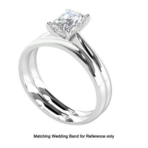 Modern Radiant Diamond Engagement Ring P
