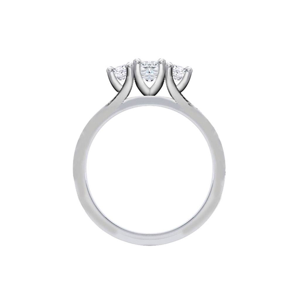 3 Stone Infinity Round Diamond Ring P