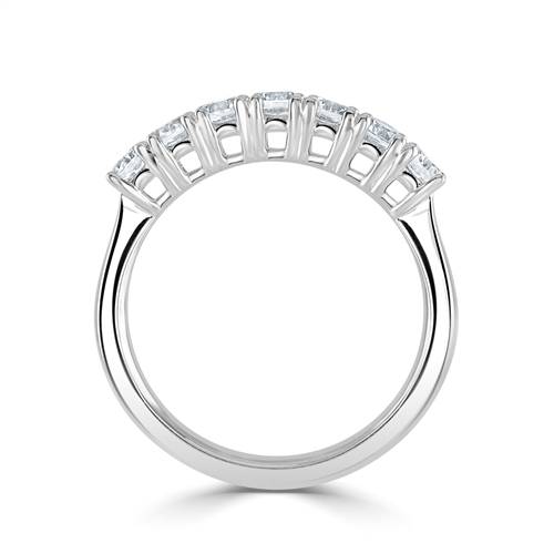 DHDOMR71020 7 Stone Round Diamond Half Eternity Ring W