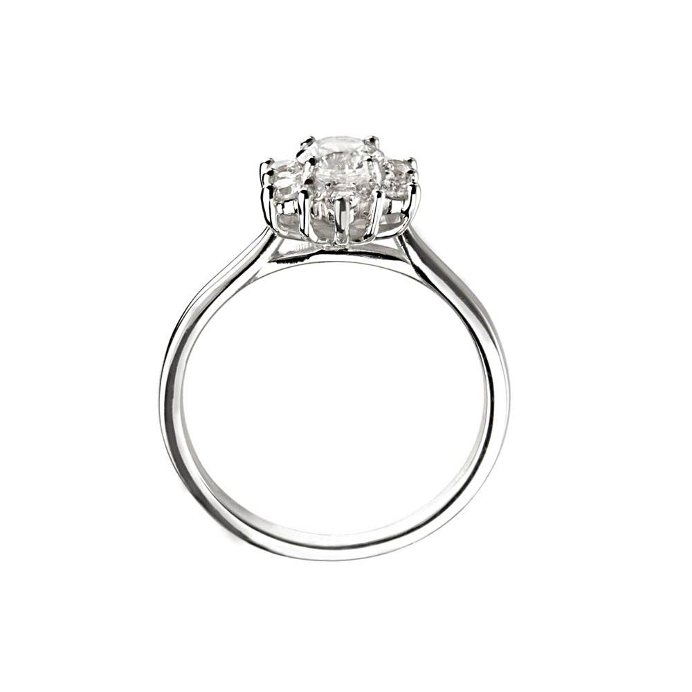 Round Diamond Designer Engagement Ring P