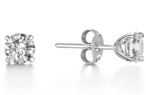 Classic Round Diamond Designer Earrings P