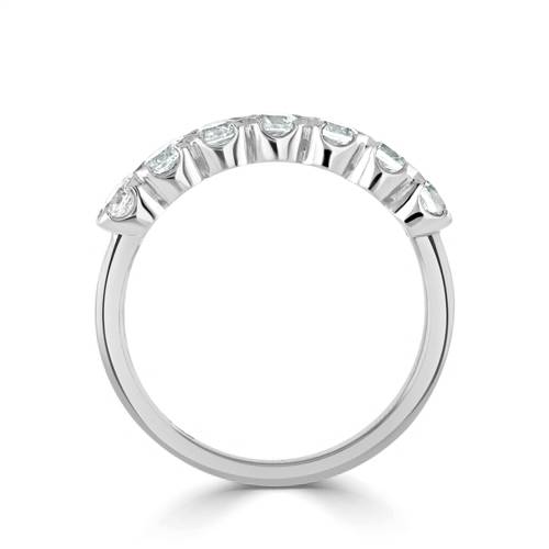 DHHET2022 7 Stone Round Diamond Half Eternity Ring W
